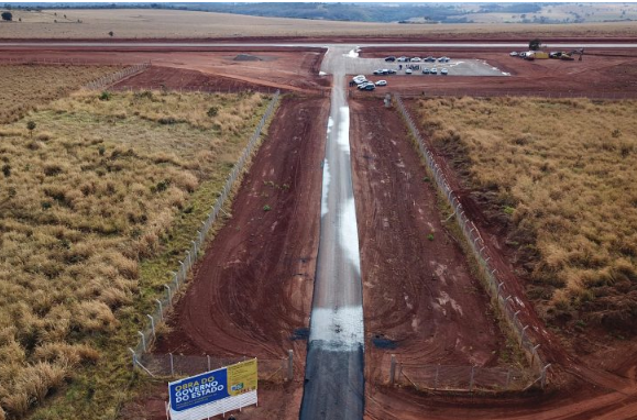 Imagem de compartilhamento para o artigo Governo de MS investe infraestrutura aérea em Camapuã; cidade será polo de celulose da MS Todo dia